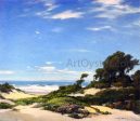 Coast of Carmel by Henry Breuer - Hand-Painted Oil Painting on Canvas on Sale