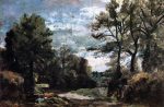 A Lane near Flatford by John Constable - Hand-Painted Oil Painting on Canvas Fashion