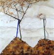 Autumn Sun I by Egon Schiele - Hand-Painted Oil Painting on Canvas Online Hot Sale