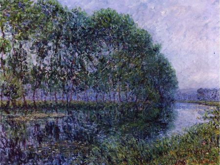 By the Eure River by Gustave Loiseau - Hand-Painted Oil Painting on Canvas Fashion