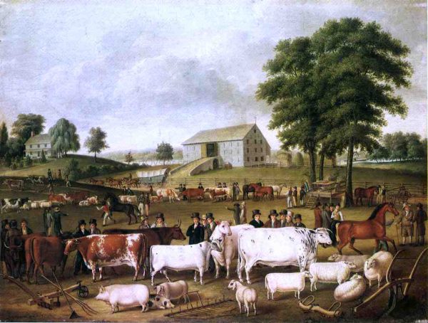 A Pennsylvania Country Fair by Sr John Archibald Woodside - Hand-Painted Oil Painting on Canvas Discount