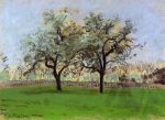 Apples Trees at Pontoise by Camille Pissarro - Hand-Painted Oil Painting on Canvas Fashion