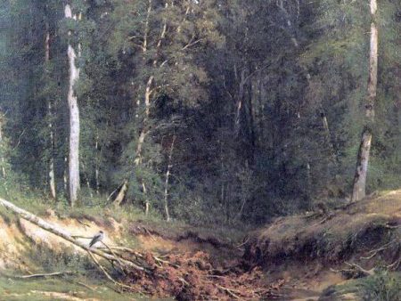 Woodland brook by Ivan Ivanovich Shishkin - Hand-Painted Oil Painting on Canvas on Sale