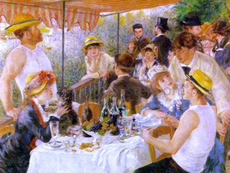 A Luncheon of the Boating Party by Pierre Auguste Renoir - Hand-Painted Oil Painting on Canvas Discount