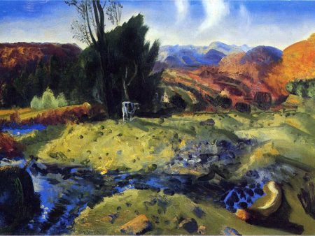 Autumn Brook by George Wesley Bellows - Hand-Painted Oil Painting on Canvas on Sale