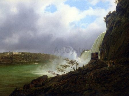 A View of Niagara Falls by Ferdinand Richardt - Hand-Painted Oil Painting on Canvas Online