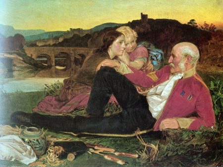 Autumn by Anthony Frederick Sandys - Hand-Painted Oil Painting on Canvas Online Sale