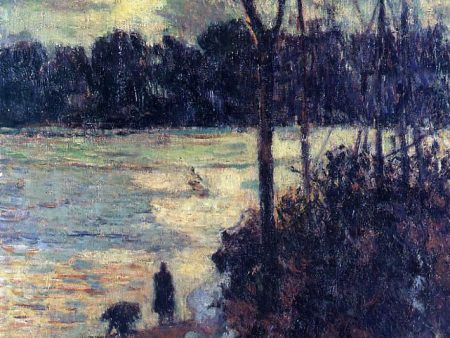 Fire by the Water by Paul Gauguin - Hand-Painted Oil Painting on Canvas Fashion