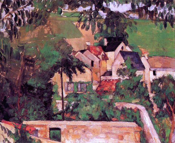 A Landscape at Auvers by Paul Cezanne - Hand-Painted Oil Painting on Canvas Fashion