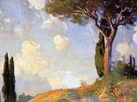 A Landscape Study at San Vigilio, Lake of Garda by John Singer Sargent - Hand-Painted Oil Painting on Canvas on Sale