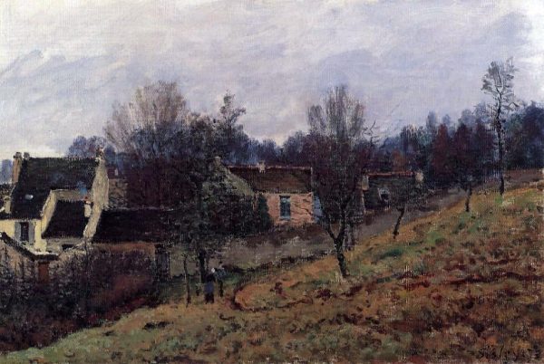 Autumn in Louveciennes by Alfred Sisley - Hand-Painted Oil Painting on Canvas Sale