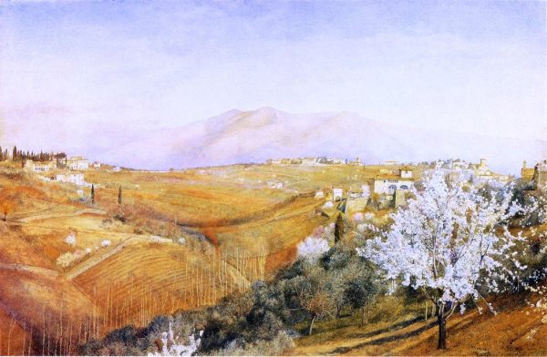 Tuscany by Henry Roderick Newman - Hand-Painted Oil Painting on Canvas Discount