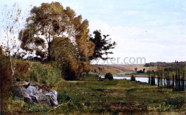 An Autumn Morning by Paul-Camille Guigou - Hand-Painted Oil Painting on Canvas Online