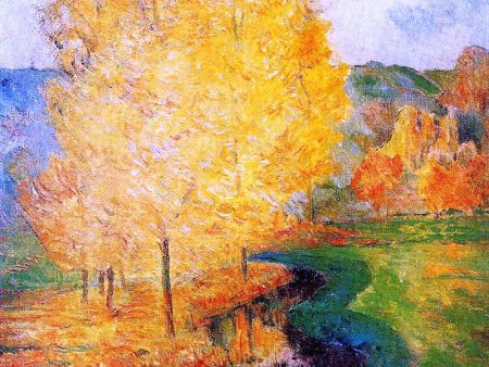 By the Stream, Autumn by Paul Gauguin - Hand-Painted Oil Painting on Canvas Online