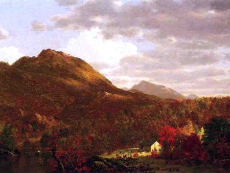 Autumn on the Hudson by Frederic Edwin Church - Hand-Painted Oil Painting on Canvas Online