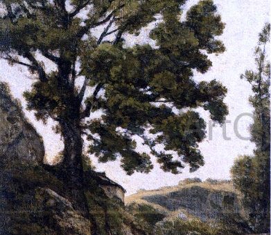 A Large Tree - Path in the Countryside by Henri Harpignies - Hand-Painted Oil Painting on Canvas Discount