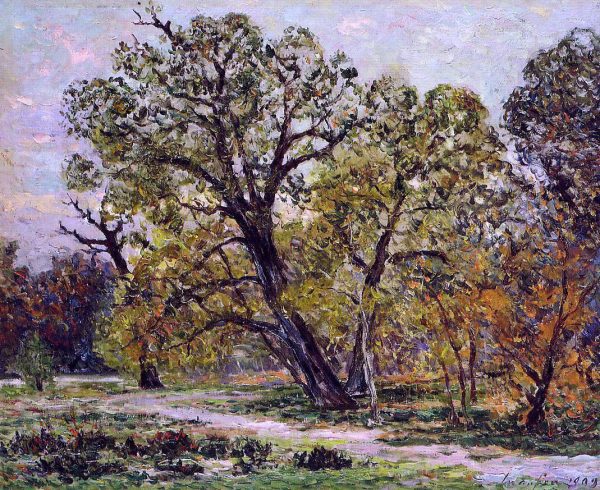 Autumn, Fontainebleau Forest by Maxime Maufra - Hand-Painted Oil Painting on Canvas Discount