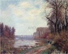 Woods by the Oise River by Gustave Loiseau - Hand-Painted Oil Painting on Canvas Supply