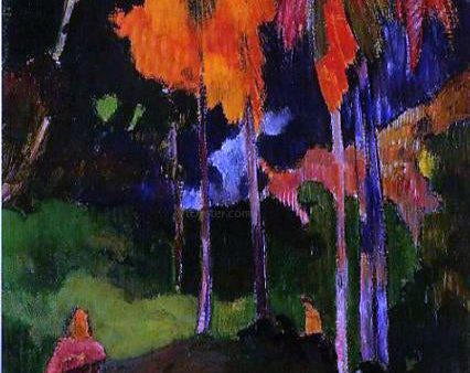 Mahana maa, I (also known as The Moment of Truth, I) by Paul Gauguin - Hand-Painted Oil Painting on Canvas For Cheap