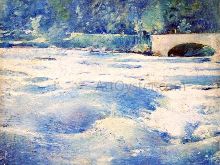 Above Niagara Falls by Emil Carlsen - Hand-Painted Oil Painting on Canvas Hot on Sale