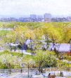 Across the Park by Frederick Childe Hassam - Hand-Painted Oil Painting on Canvas on Sale