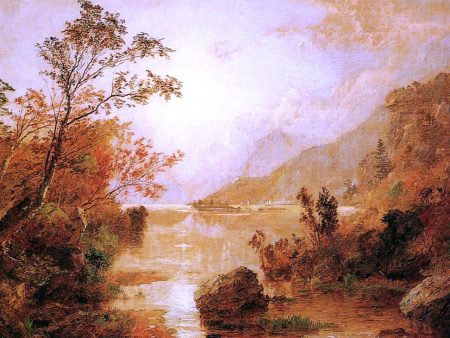 Autumn in the Highlands of the Hudson by Jasper Francis Cropsey - Hand-Painted Oil Painting on Canvas Fashion