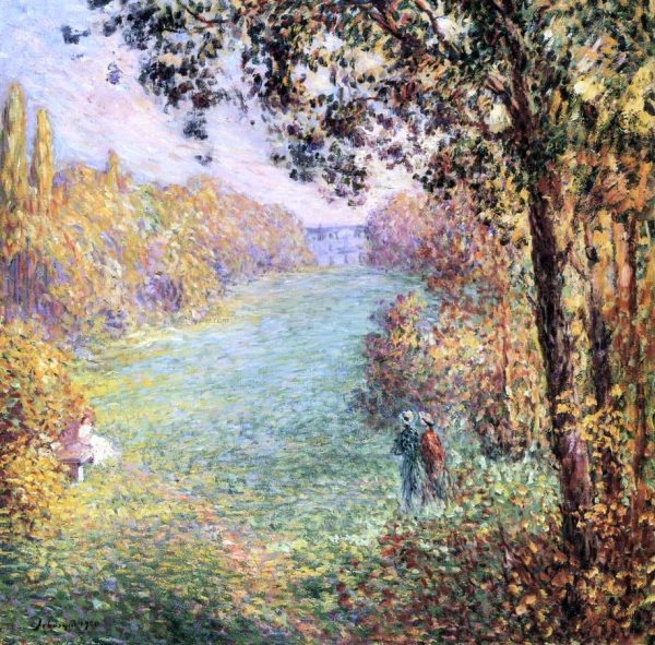 Autumn by Henri Lebasque - Hand-Painted Oil Painting on Canvas on Sale