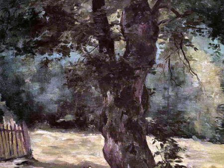 Woman Seated Under a Tree by Gustave Caillebotte - Hand-Painted Oil Painting on Canvas For Sale