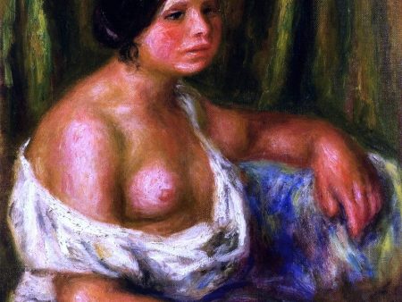 Woman in Blue by Pierre Auguste Renoir - Hand-Painted Oil Painting on Canvas Supply