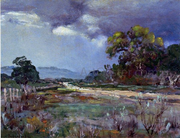 Approaching Rain, Southwest Texas by Julian Onderdonk - Hand-Painted Oil Painting on Canvas For Cheap