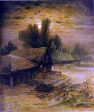 Winter Night by Alexei Kondratevich Savrasov - Hand-Painted Oil Painting on Canvas For Discount