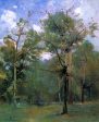 Woods by Emil Carlsen - Hand-Painted Oil Painting on Canvas Online Sale