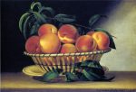 Bowl of Peaches by Raphaelle Peale - Hand-Painted Oil Painting on Canvas Cheap