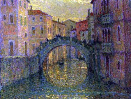 A Morning, Sunshine, Venice by Henri Le Sidaner - Hand-Painted Oil Painting on Canvas Discount