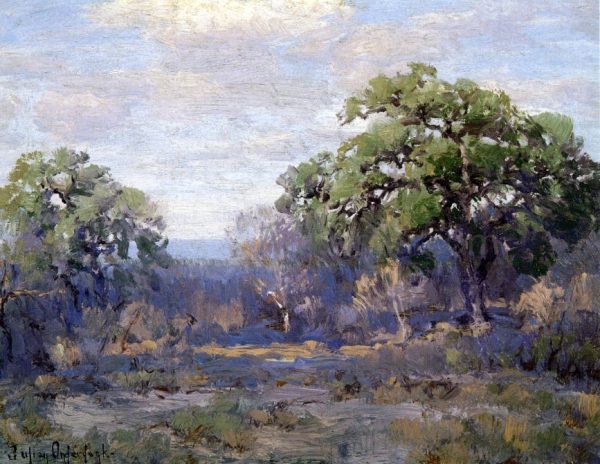 Brush Country Landscape by Julian Onderdonk - Hand-Painted Oil Painting on Canvas on Sale