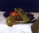 Apples and Grapes by Henri Fantin-Latour - Hand-Painted Oil Painting on Canvas For Discount