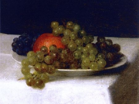 Apples and Grapes by Henri Fantin-Latour - Hand-Painted Oil Painting on Canvas For Discount