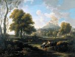 Classical Landscape by Jan Frans Van Bloemen - Hand-Painted Oil Painting on Canvas Cheap