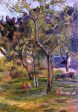 Children in the Pasture (also known as Orchard below Bihorel Church) by Paul Gauguin - Hand-Painted Oil Painting on Canvas For Sale