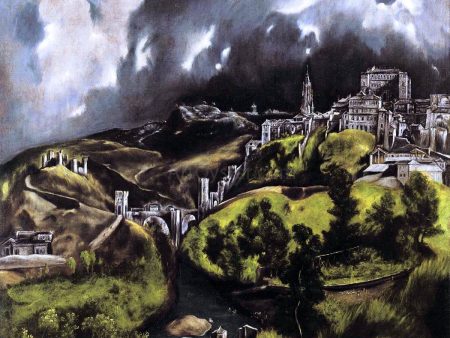 A View of Toledo by El Greco - Hand-Painted Oil Painting on Canvas Fashion