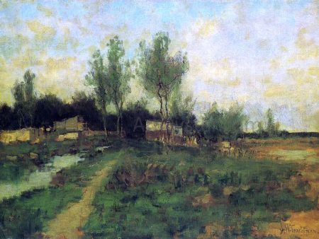 Country Path by John Twachtman - Hand-Painted Oil Painting on Canvas Online now