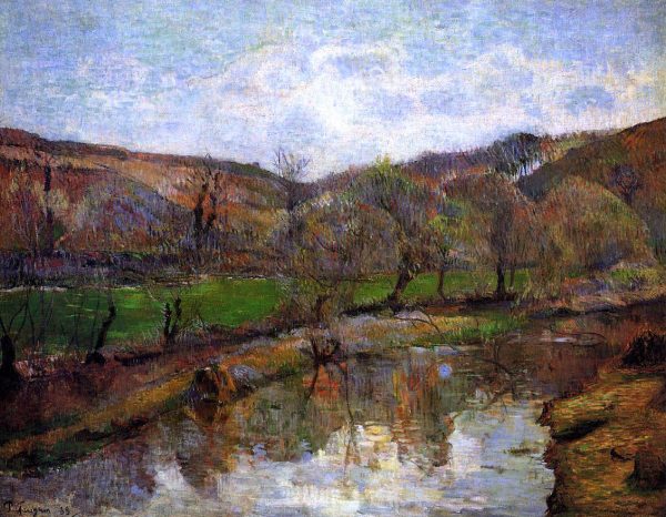 Aven Valley, Upstream of Pont-Aven by Paul Gauguin - Hand-Painted Oil Painting on Canvas For Discount