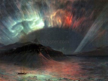 Aurora Borealis by Frederic Edwin Church - Hand-Painted Oil Painting on Canvas Online Sale