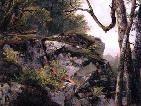 Woodland Stream by Asher Brown Durand - Hand-Painted Oil Painting on Canvas For Sale