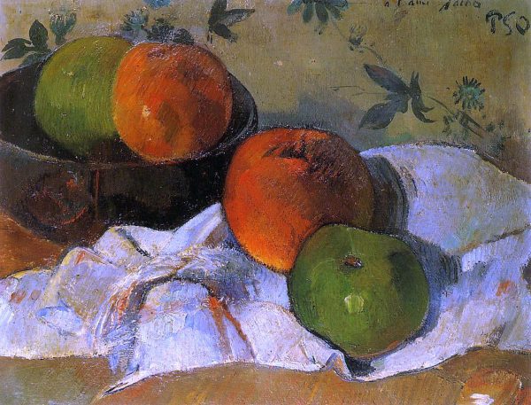 Apples and Bowl by Paul Gauguin - Hand-Painted Oil Painting on Canvas Cheap