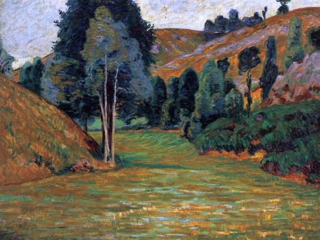 A Small Valley at Pontgibaud by Armand Guillaumin - Hand-Painted Oil Painting on Canvas Online now