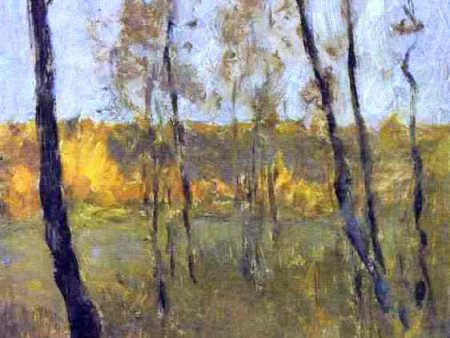 Autumn Study by Isaac Ilich Levitan - Hand-Painted Oil Painting on Canvas Online now