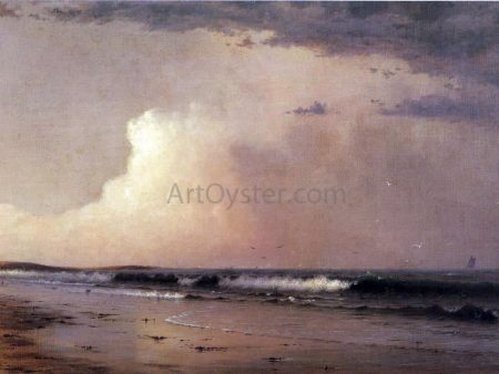 A Misty Morning by Dwight W Tryon - Hand-Painted Oil Painting on Canvas Cheap