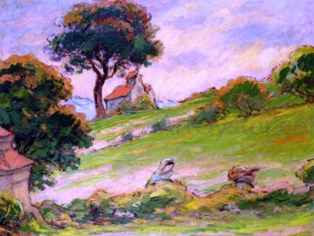 Breton Landscape by Claude-Emil Schuffenecker - Hand-Painted Oil Painting on Canvas Discount