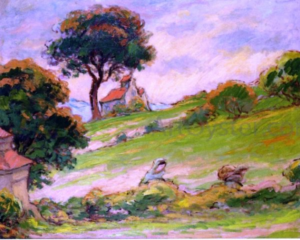 Breton Landscape by Claude-Emil Schuffenecker - Hand-Painted Oil Painting on Canvas Discount